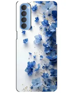 Чехол для OPPO Reno 4 Pro с картинкой «Голубой цветочный каскад» Чехол для OPPO Reno 4 Pro с картинкой «Голубой цветочный каскад»