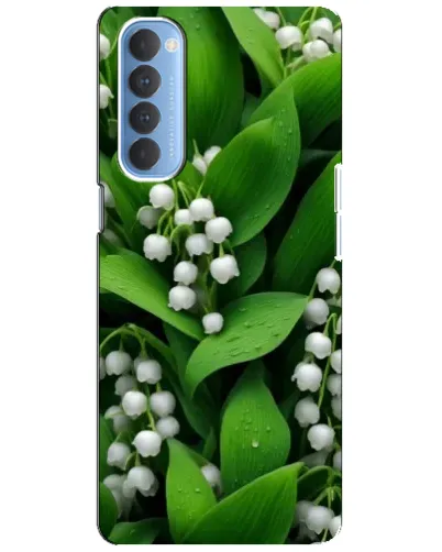 Чехол для OPPO Reno 4 Pro с картинкой «Ландыши в зелени»