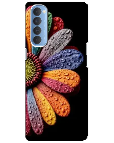 Чехол для OPPO Reno 4 Pro с картинкой «Радужный цветок»