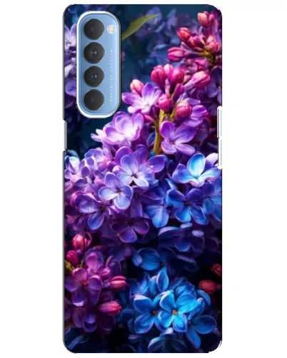Чехол для OPPO Reno 4 Pro с картинкой «Сиреневый цвет»