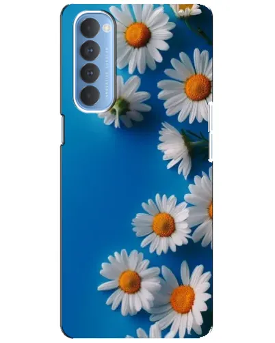 Чехол для OPPO Reno 4 Pro с картинкой «Белоснежные маргаритки»