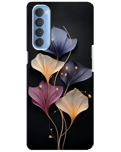 Чехол для OPPO Reno 4 Pro с картинкой «Лиловые цветы грации»