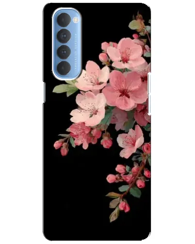 Чехол для OPPO Reno 4 Pro с картинкой «Розовая ветка сакуры»