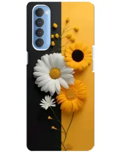 Чехол для OPPO Reno 4 Pro с картинкой «Подсолнух и ромашка» Чехол для OPPO Reno 4 Pro с картинкой «Подсолнух и ромашка»