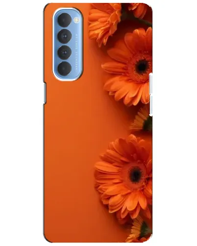 Чехол для OPPO Reno 4 Pro с картинкой «Оранжевые герберы»