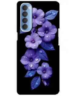 Чехол для OPPO Reno 4 Pro с картинкой «Фиолетовые цветы с росою» Чехол для OPPO Reno 4 Pro с картинкой «Фиолетовые цветы с росою»