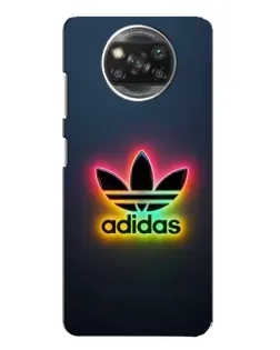 Чехол для OPPO Reno 4 с картинкой «Неоновый Adidas»