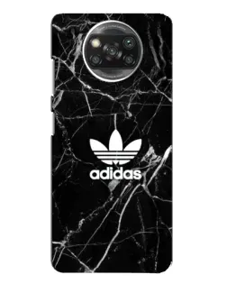 Чехол для OPPO Reno 4 с картинкой «Белый мрамор Adidas»