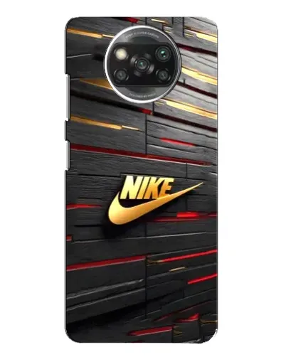 Чехол для OPPO Reno 4 с картинкой «Золотой Nike на металле»