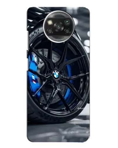 Чехол для OPPO Reno 4 с картинкой «Колесо BMW вблизи»