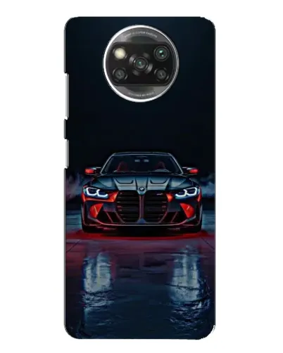 Чехол для OPPO Reno 4 с картинкой «BMW на мокрой дороге»