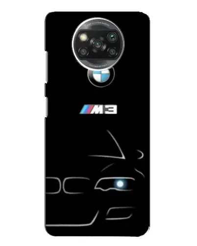 Чехол для OPPO Reno 4 с картинкой «Минималистичный принт BMW M3»
