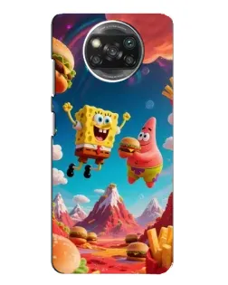 Чехол для OPPO Reno 4 с картинкой «Космический фастфуд»