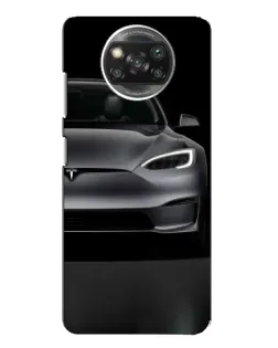 Чехол для OPPO Reno 4 с картинкой «Tesla Model S Look»