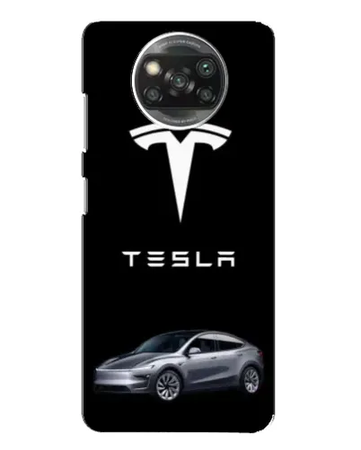 Чехол для OPPO Reno 4 с картинкой «Tesla Model Y»