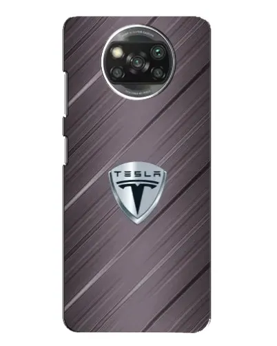 Чехол для OPPO Reno 4 с картинкой «Металлическая текстура Tesla»