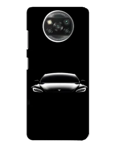 Чехол для OPPO Reno 4 с картинкой «Фары Tesla Night»