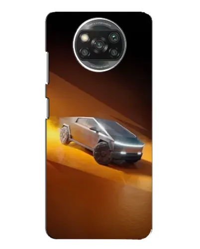 Чехол для OPPO Reno 4 с картинкой «Cybertruck в пустыне»
