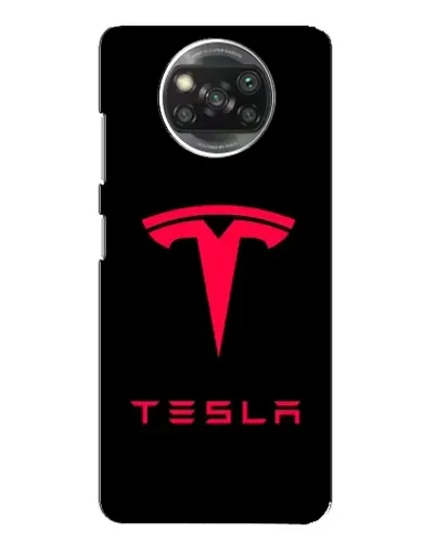 Чехол для OPPO Reno 4 с картинкой «Tesla Red Logo»