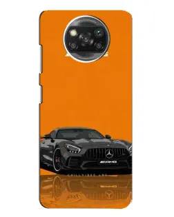 Чехол для OPPO Reno 4 с картинкой «Оранжевый Mercedes AMG»