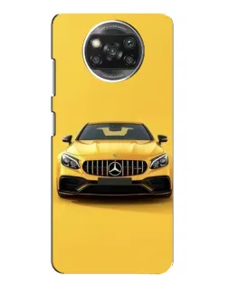 Чехол для OPPO Reno 4 с картинкой «Желтый Mercedes GT»