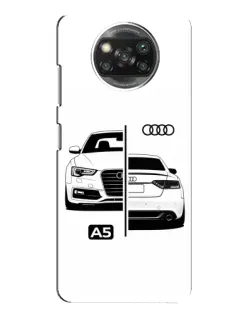Чехол для OPPO Reno 4 с картинкой «Audi — контрастный дизайн»