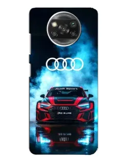 Чехол для OPPO Reno 4 с картинкой «Audi Sport — неон»