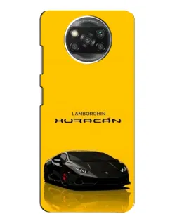 Чехол для OPPO Reno 4 с картинкой «Lamborghini Huracan черный»