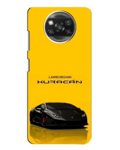 Чехол для OPPO Reno 4 с картинкой «Lamborghini Huracan черный»