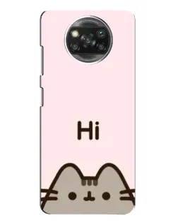 Чехол для OPPO Reno 4 с картинкой «Пушин говорит Hi» Чехол для OPPO Reno 4 с картинкой «Пушин говорит Hi»