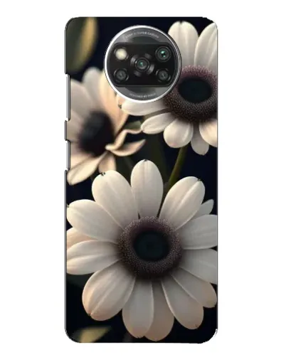 Чехол для OPPO Reno 4 с картинкой «Белые маргаритки макро»