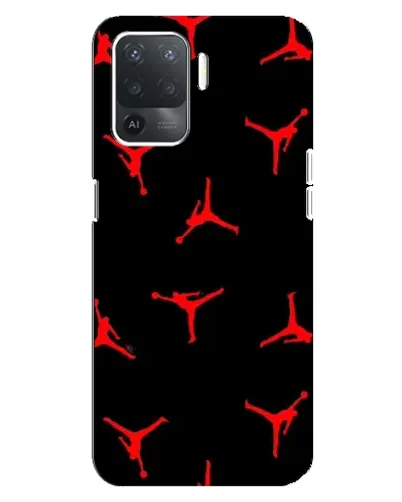 Чехол для OPPO Reno 5 Lite с картинкой «Jordan Red Pattern» Чехол для OPPO Reno 5 Lite с картинкой «Jordan Red Pattern»
