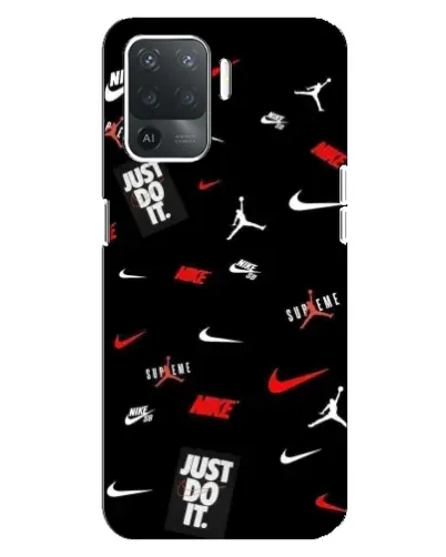 Чехол для OPPO Reno 5 Lite с картинкой «Nike Mix Pattern» Чехол для OPPO Reno 5 Lite с картинкой «Nike Mix Pattern»