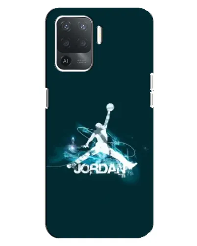 Чехол для OPPO Reno 5 Lite с картинкой «Jordan Blue Fire» Чехол для OPPO Reno 5 Lite с картинкой «Jordan Blue Fire»