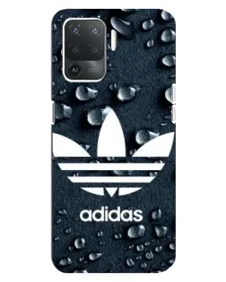 Чехол для OPPO Reno 5 Lite с картинкой «Adidas Trefoil Blue» Чехол для OPPO Reno 5 Lite с картинкой «Adidas Trefoil Blue»