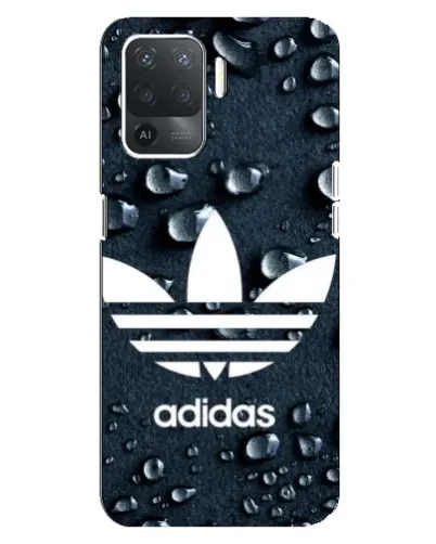 Чехол для OPPO Reno 5 Lite с картинкой «Adidas Trefoil Blue»