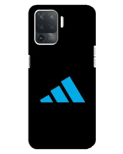 Чехол для OPPO Reno 5 Lite с картинкой «Adidas Cyan Logo»