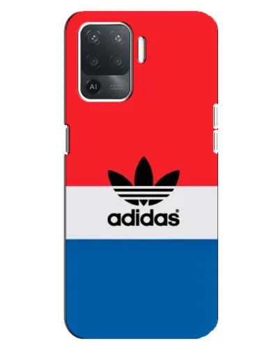Чехол для OPPO Reno 5 Lite с картинкой «Ретро блоки Adidas»