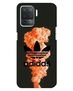 Чехол для OPPO Reno 5 Lite с картинкой «Оранжевый дым Adidas» Чехол для OPPO Reno 5 Lite с картинкой «Оранжевый дым Adidas»