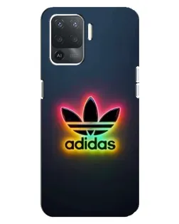 Чехол для OPPO Reno 5 Lite с картинкой «Неоновый Adidas» Чехол для OPPO Reno 5 Lite с картинкой «Неоновый Adidas»