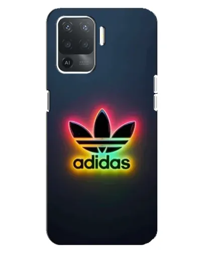 Чехол для OPPO Reno 5 Lite с картинкой «Неоновый Adidas»