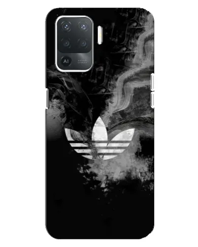 Чехол для OPPO Reno 5 Lite с картинкой «Абстрактный дым Adidas»