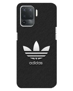 Чехол для OPPO Reno 5 Lite с картинкой «Adidas Карбоновая текстура»
