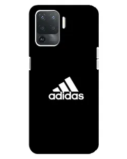 Чехол для OPPO Reno 5 Lite с картинкой «Черная классика Adidas»