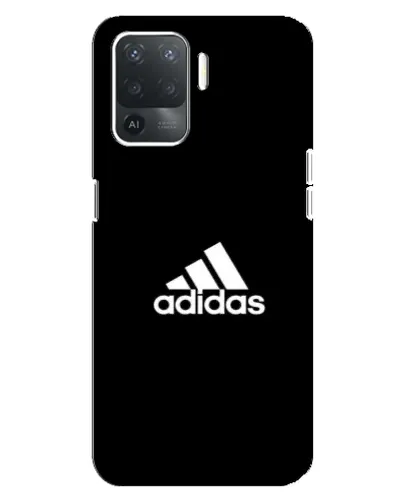 Чехол для OPPO Reno 5 Lite с картинкой «Черная классика Adidas»