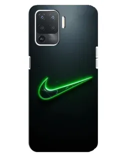 Чохол для OPPO Reno 5 Lite з картинкою «Неоновий контур Nike» Чохол для OPPO Reno 5 Lite з картинкою «Неоновий контур Nike»