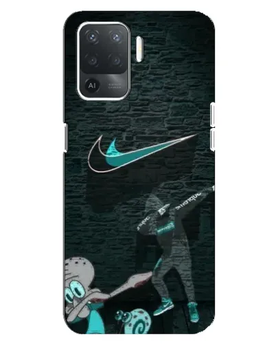 Чехол для OPPO Reno 5 Lite с картинкой «Спортивный арт Nike»