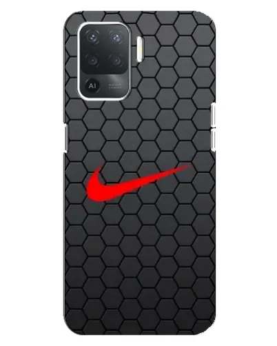 Чехол для OPPO Reno 5 Lite с картинкой «Nike — карбоновая сетка»