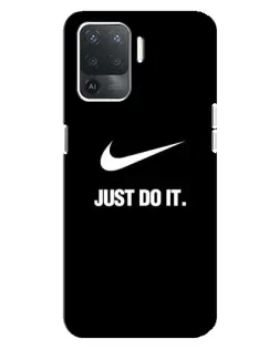 Чехол для OPPO Reno 5 Lite с картинкой «Классический принт Nike»