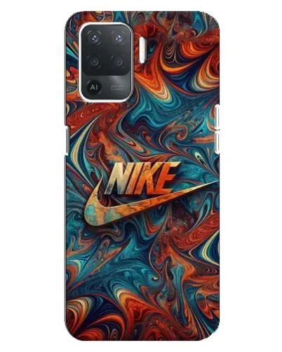 Чехол для OPPO Reno 5 Lite с картинкой «Nike в абстракции»